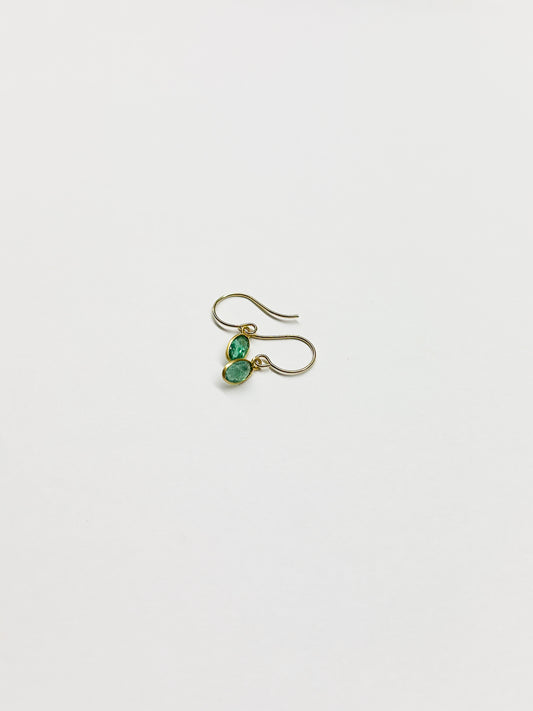 MARGARET SOLOW | Emerald & 18kt Gold Earrings