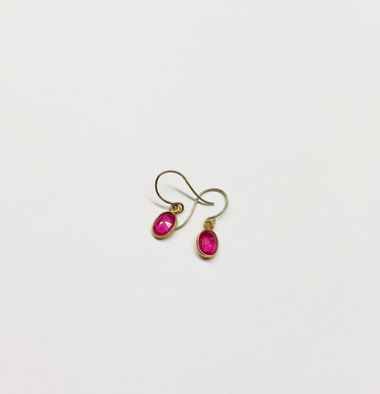 MARGARET SOLOW | Ruby & 18kt Gold Earrings
