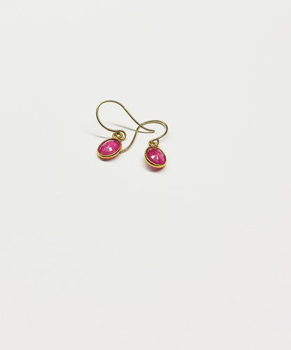 MARGARET SOLOW | Ruby & 18kt Gold Earrings