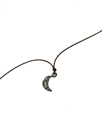 MARGARET SOLOW | MOON PAVE DIAMOND NECKLACE