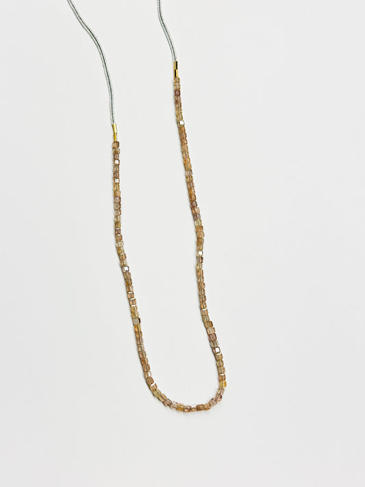 DEBBIE FISHER | Clear Seed, Gold Vermeil and Natural Zircon Beads