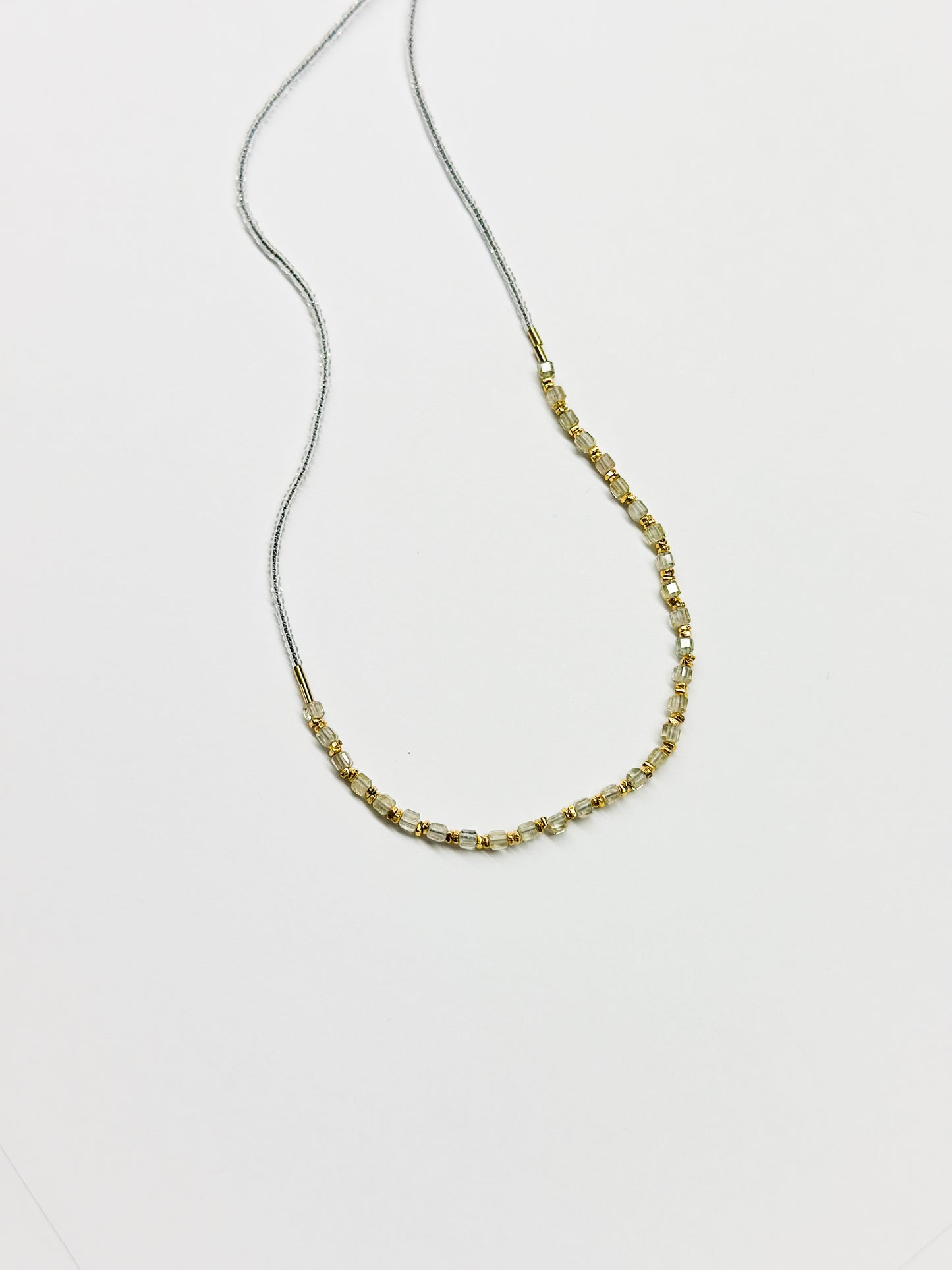 DEBBIE FISHER | Clear Seed, Natural Zircon and Gold Vermeil Beads