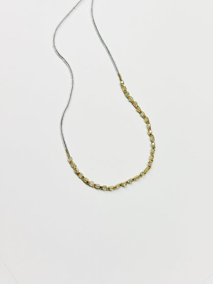 DEBBIE FISHER | Clear Seed, Natural Zircon and Gold Vermeil Beads