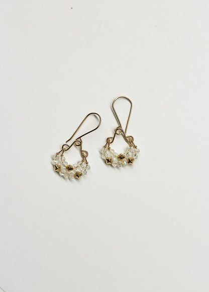 DEBBIE FISHER | Clear Quartz Bead Earrings