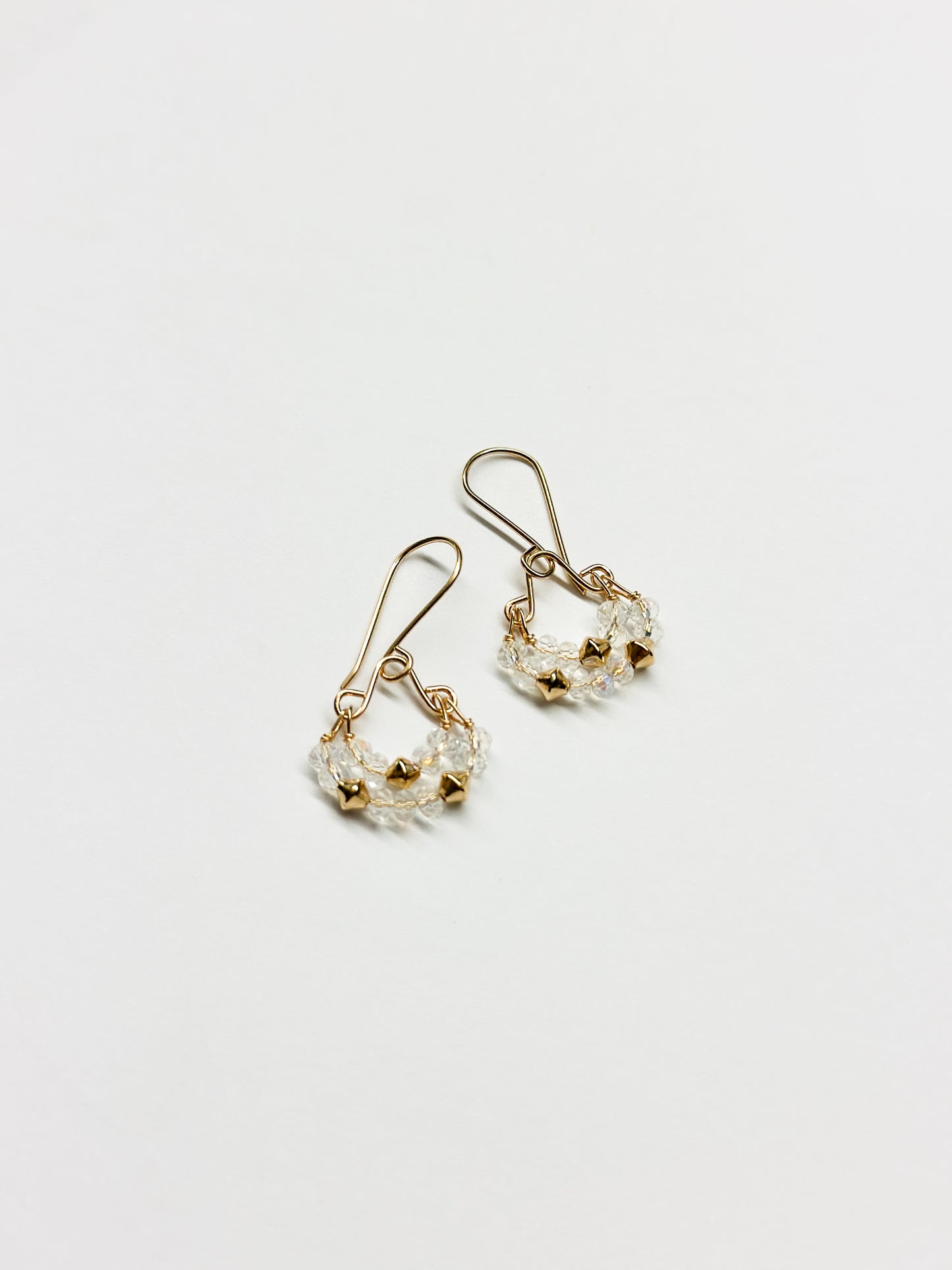 DEBBIE FISHER | Clear Quartz Bead Earrings