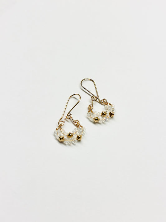 DEBBIE FISHER | Clear Quartz Bead Earrings
