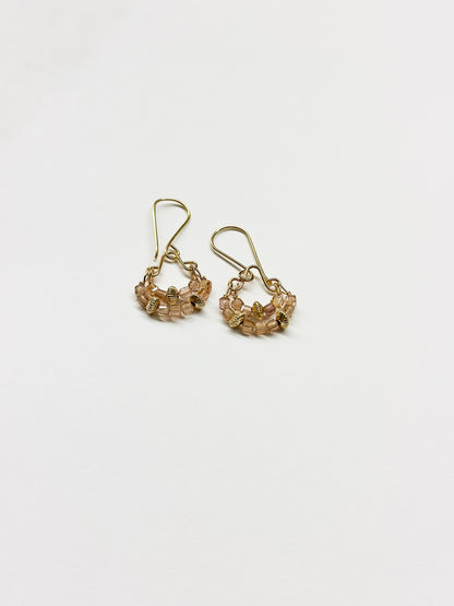 DEBBIE FISHER | Natural Zircon and Gold Fill Bead Earring