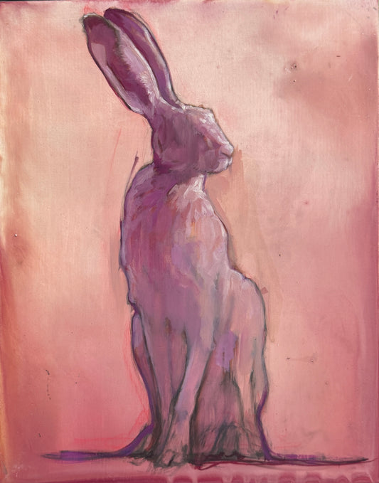 Pink Hare by Madeline Owen