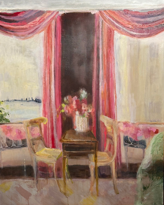 Pink curtains by Dena Sturm