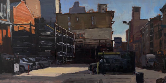 Parking Lot, Lafayette & Great Jones St. by Pete Sinjin