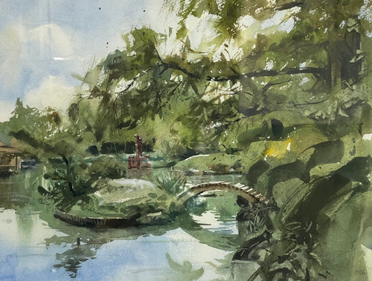 Garden View, Framed by Marcelo Daldoce