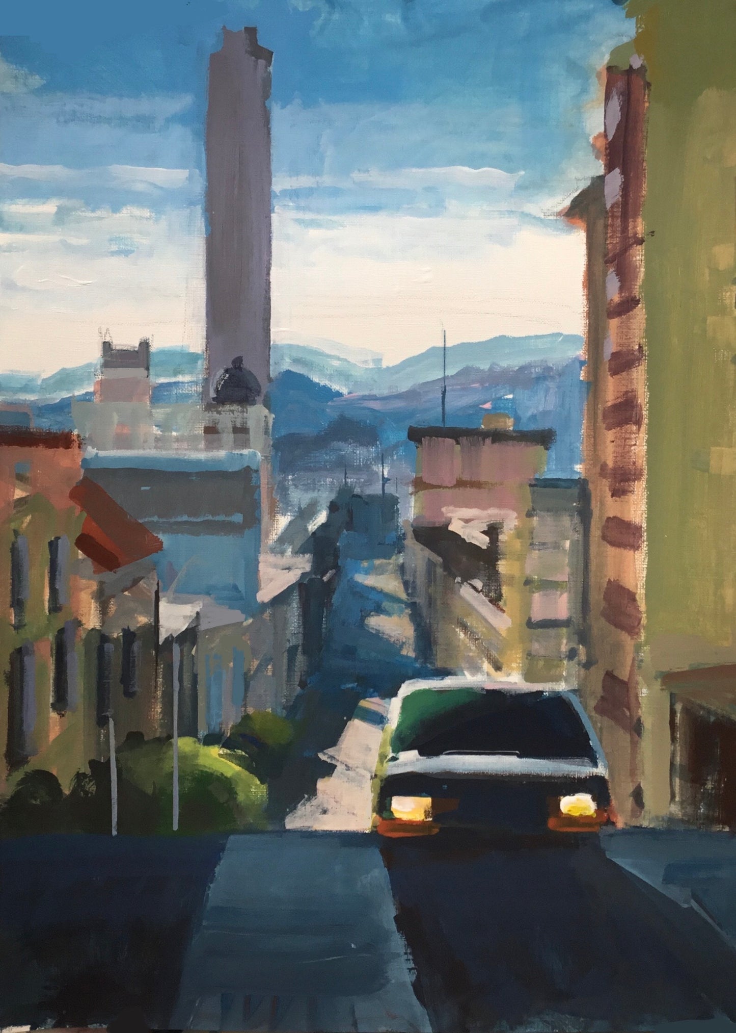 SAN FRANCISCO STREET VIEW, Matted by Janet Pedersen