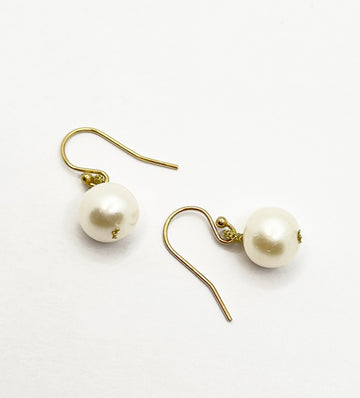 Danielle Welmond | Woven Gold Cord Bale With Pearl Drop & 14k Beads