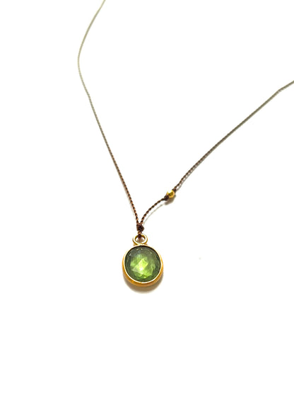 MARGARET SOLOW | Sapphire Oval Pendant 18k Necklace