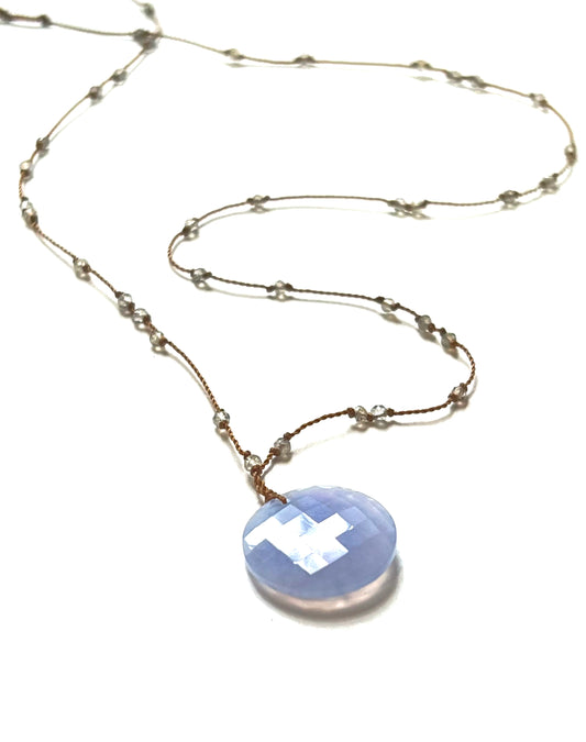MARGARET SOLOW | Chalcedony and Labradorite Stones Necklace