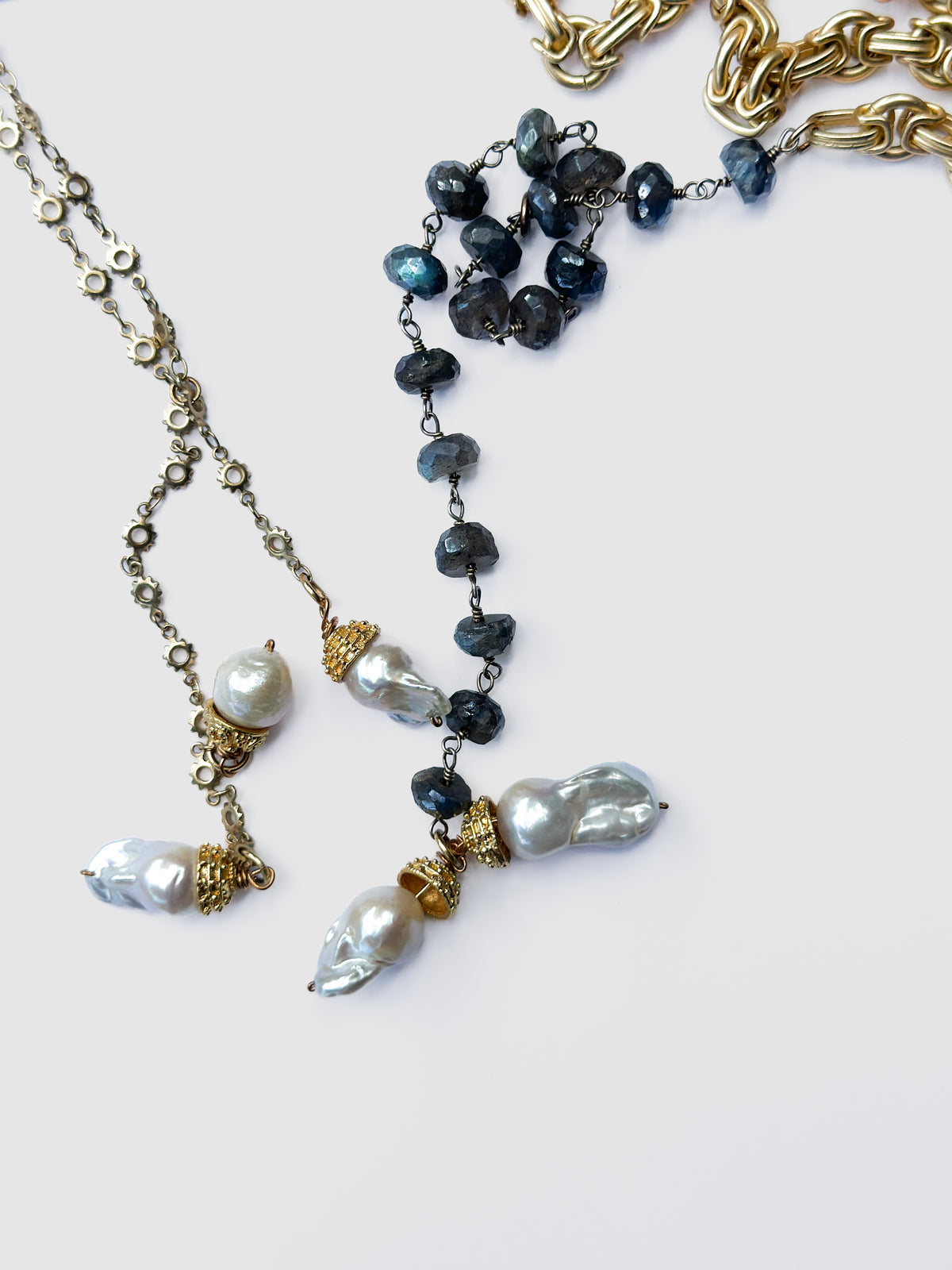 BITTERSWEET DESIGNS | Matte Gold Lariat Necklace
