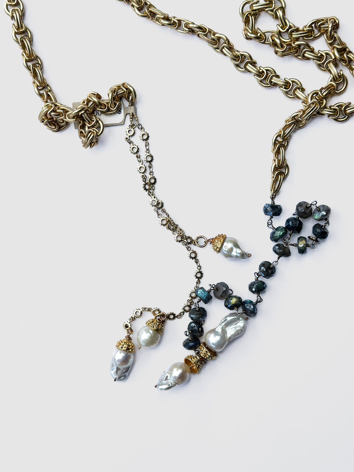 BITTERSWEET DESIGNS | Matte Gold Lariat Necklace