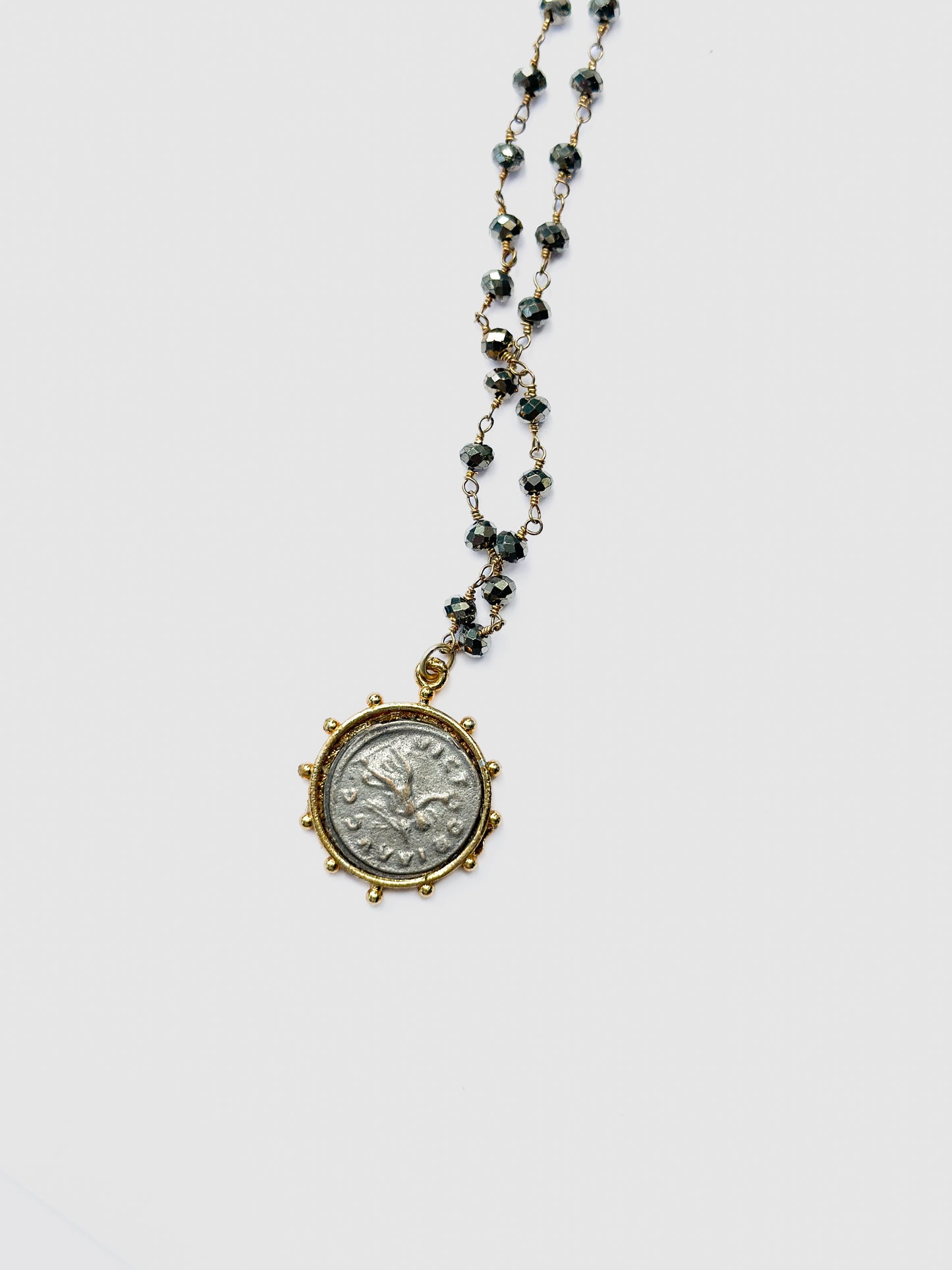 BITTERSWEET DESIGNS | Pyrite Short Simple Necklace