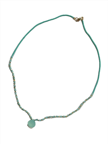 Debbie Fisher | Turquoise Seed w/ Amazonite Necklace