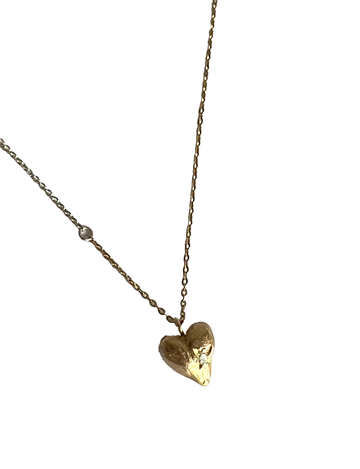 SONJA FRIES |  Sterling Silver Heart #4 Necklace