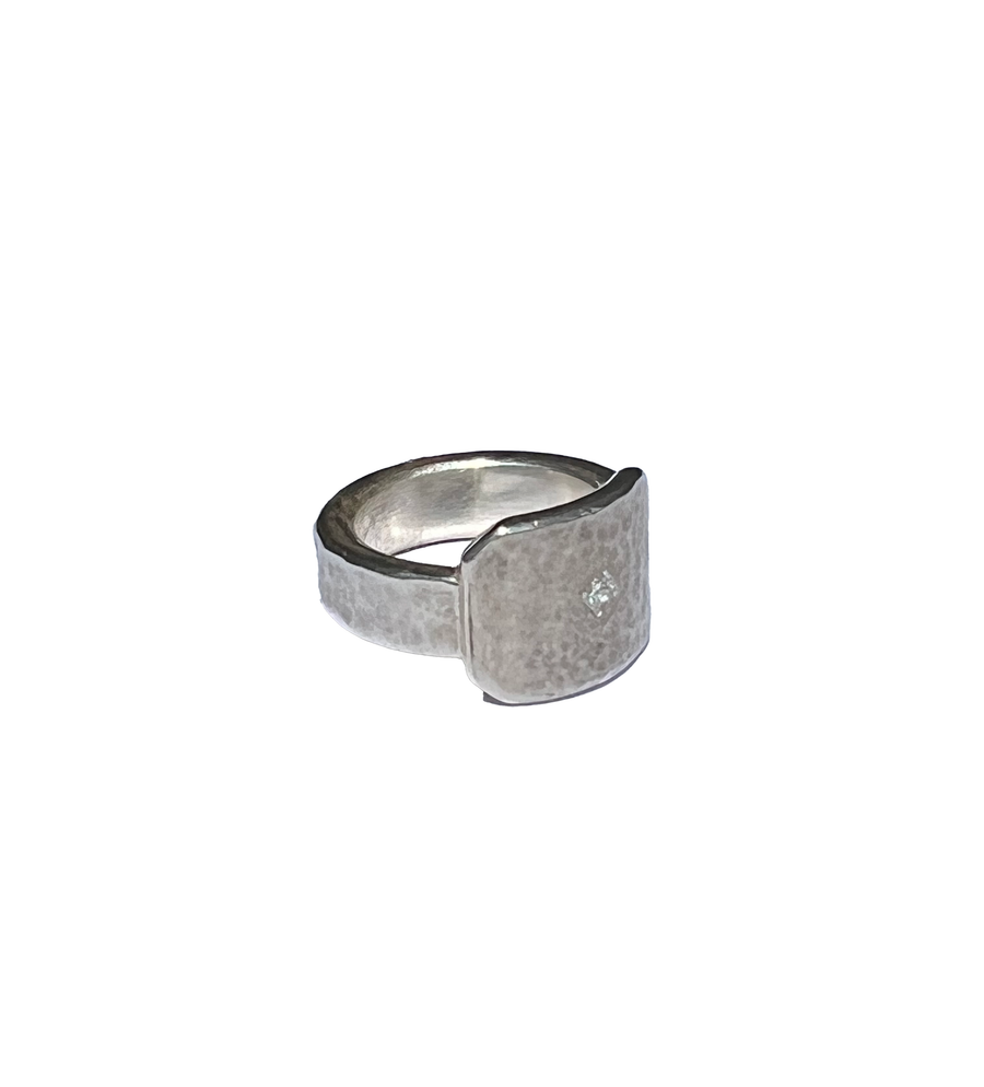 Sonja Fries |  Sterling Silver Diamond Ring