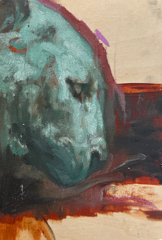 Blue Statue Study by Madeline Owen