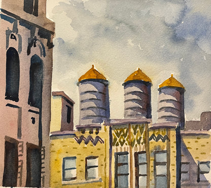 Three Water Towers for "Interpretations" by Susan Greenstein