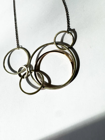 COLLEEN MAUER | Woodland Silver & Gold Necklace (Matte Finish)