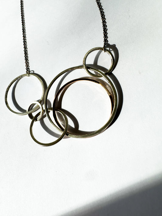 COLLEEN MAUER | Woodland Silver & Gold Necklace (Matte Finish)