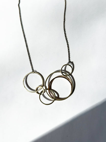 COLLEEN MAUER | Woodland Silver & Gold Necklace (Matte Finish)