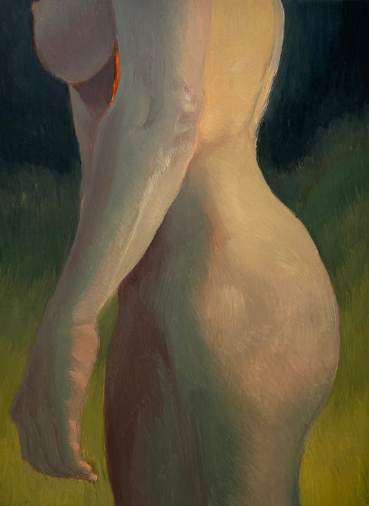 Facing a Cow (nude) for "Interpretations" by Noah Trapolino