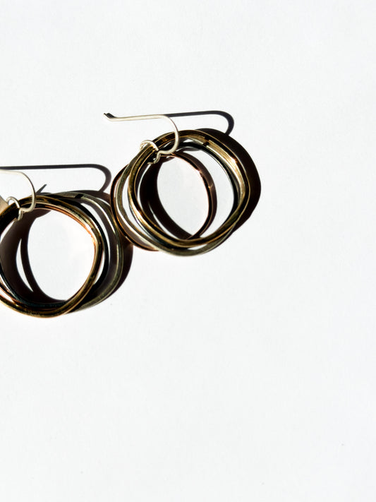 COLLEEN MAUER | Four-Color Hoop Earrings (Size Large)