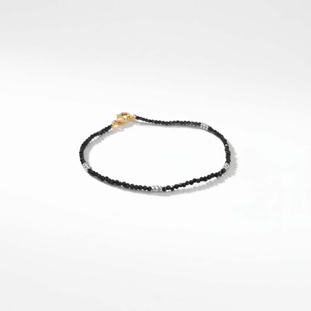 DEBBIE FISHER | Black Spinel and Pyrite Bracelet