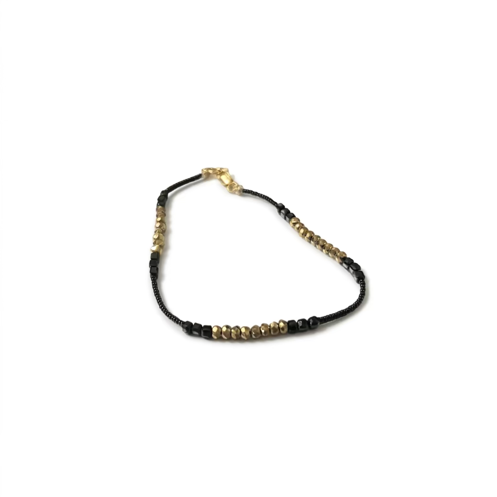 DEBBIE FISHER | Black Seed, Black Spinel and Pyrite Bracelet