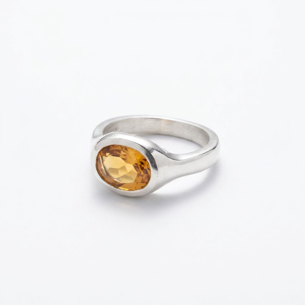 SELAH VIE | Citrine Large Oval Ring - 15th Anniversary Special Edition
