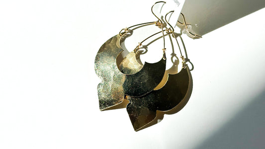 ROBIN HALEY | 14K Gold Plated Gold Classic Moroccan Earrings