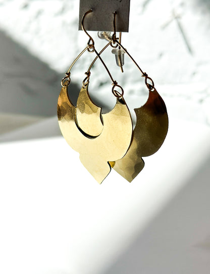 ROBIN HALEY | 14K Gold Plated Gold Classic Moroccan Earrings