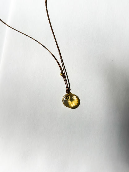 MARGARET SOLOW | Fire Opal and Diamond pendant Necklace