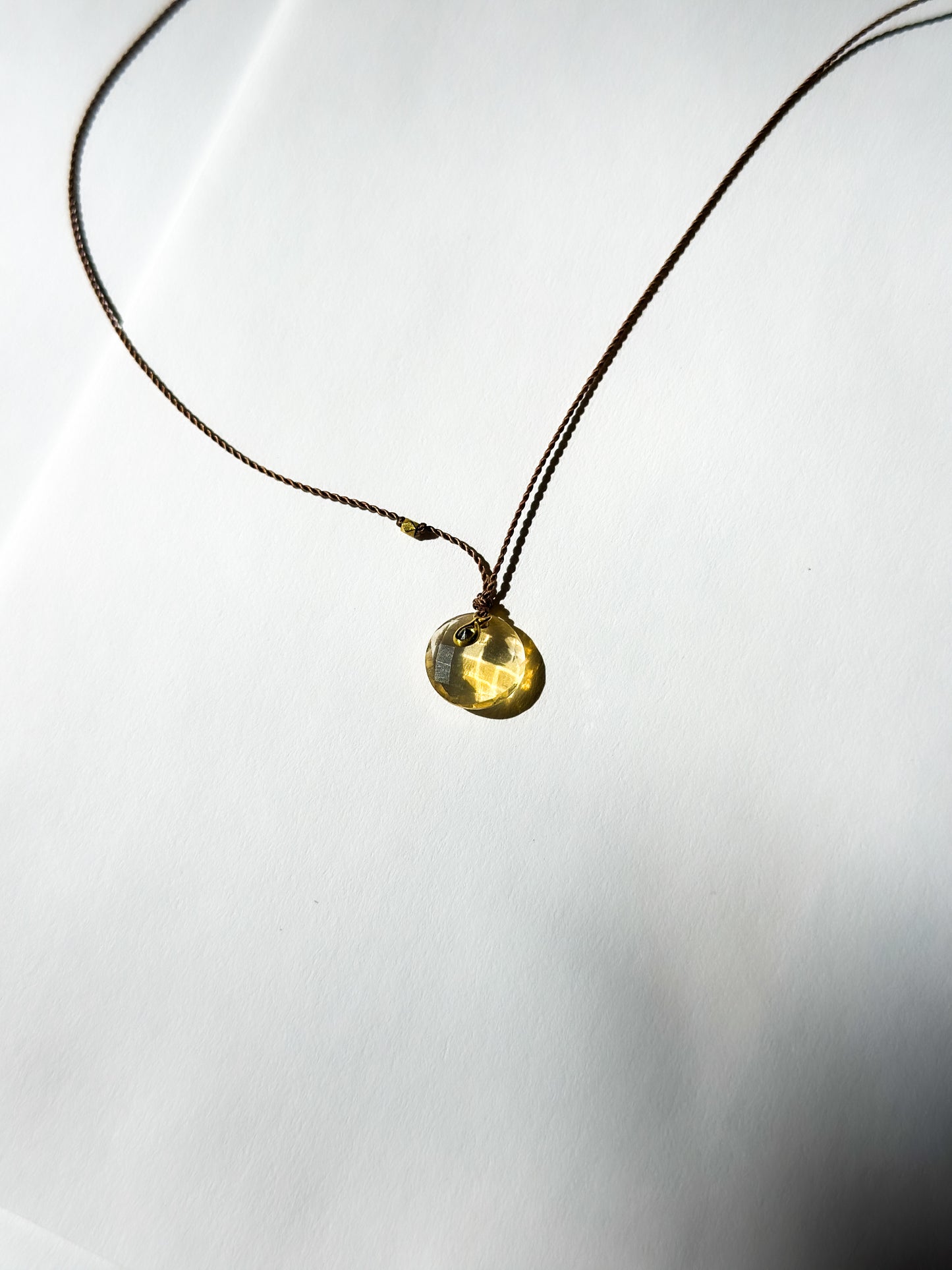 MARGARET SOLOW | Fire Opal and Diamond pendant Necklace