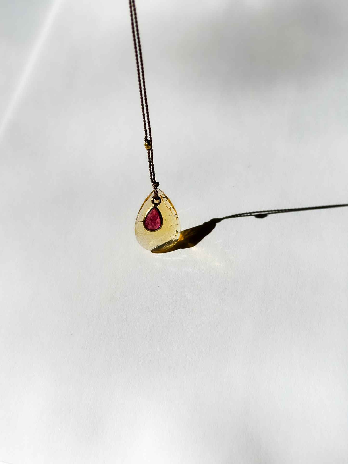 MARGARET SOLOW | Fire Opal 18K Necklace