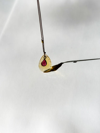 MARGARET SOLOW | Fire Opal 18K Necklace