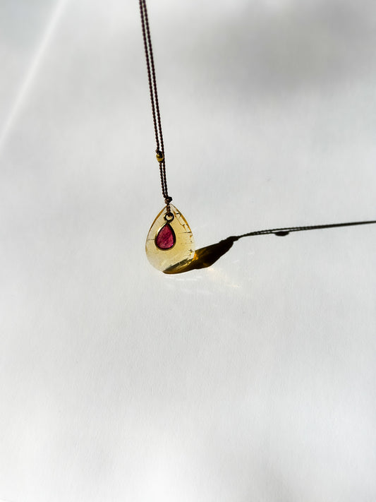 MARGARET SOLOW | Fire Opal 18K Necklace