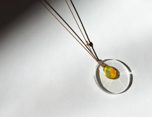 MARGARET SOLOW | Quartz and Opal Necklace