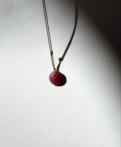 MARGARET SOLOW | Ruby 18K Necklace
