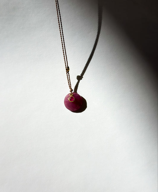MARGARET SOLOW | Ruby 18K Necklace