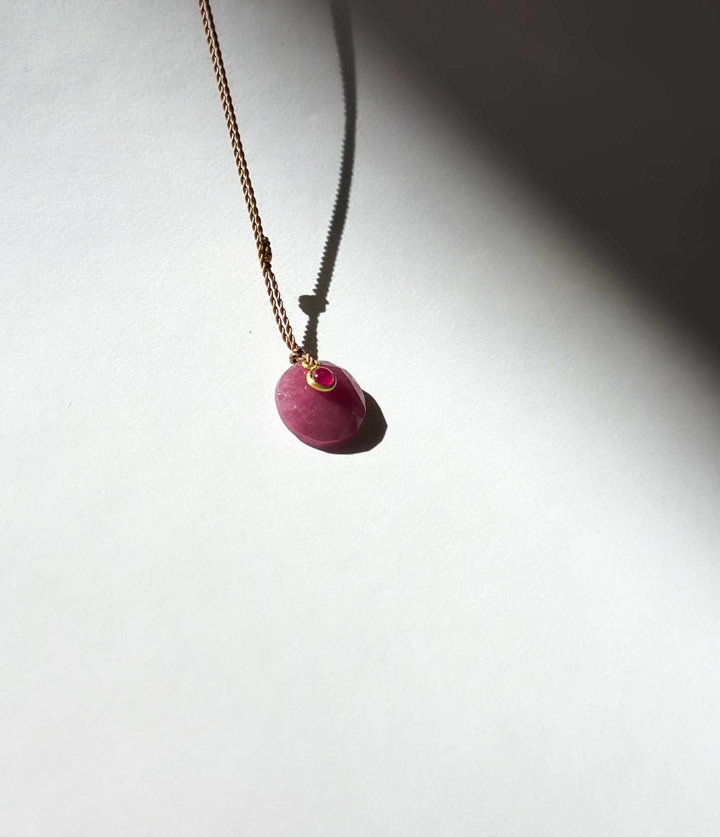 MARGARET SOLOW | Ruby 18K Necklace