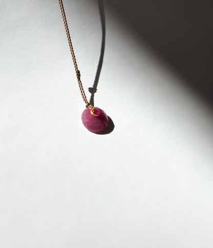 MARGARET SOLOW | Ruby 18K Necklace