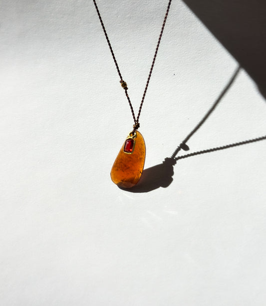 MARGARET SOLOW | Hessonite & Sapphire 18k