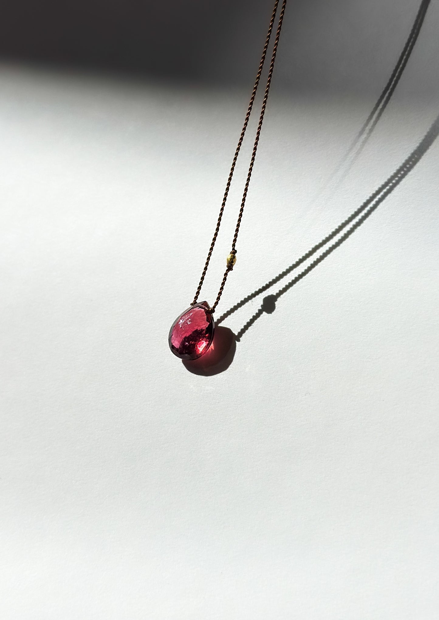 MARGARET SOLOW | Deep Red Tourmaline Necklace