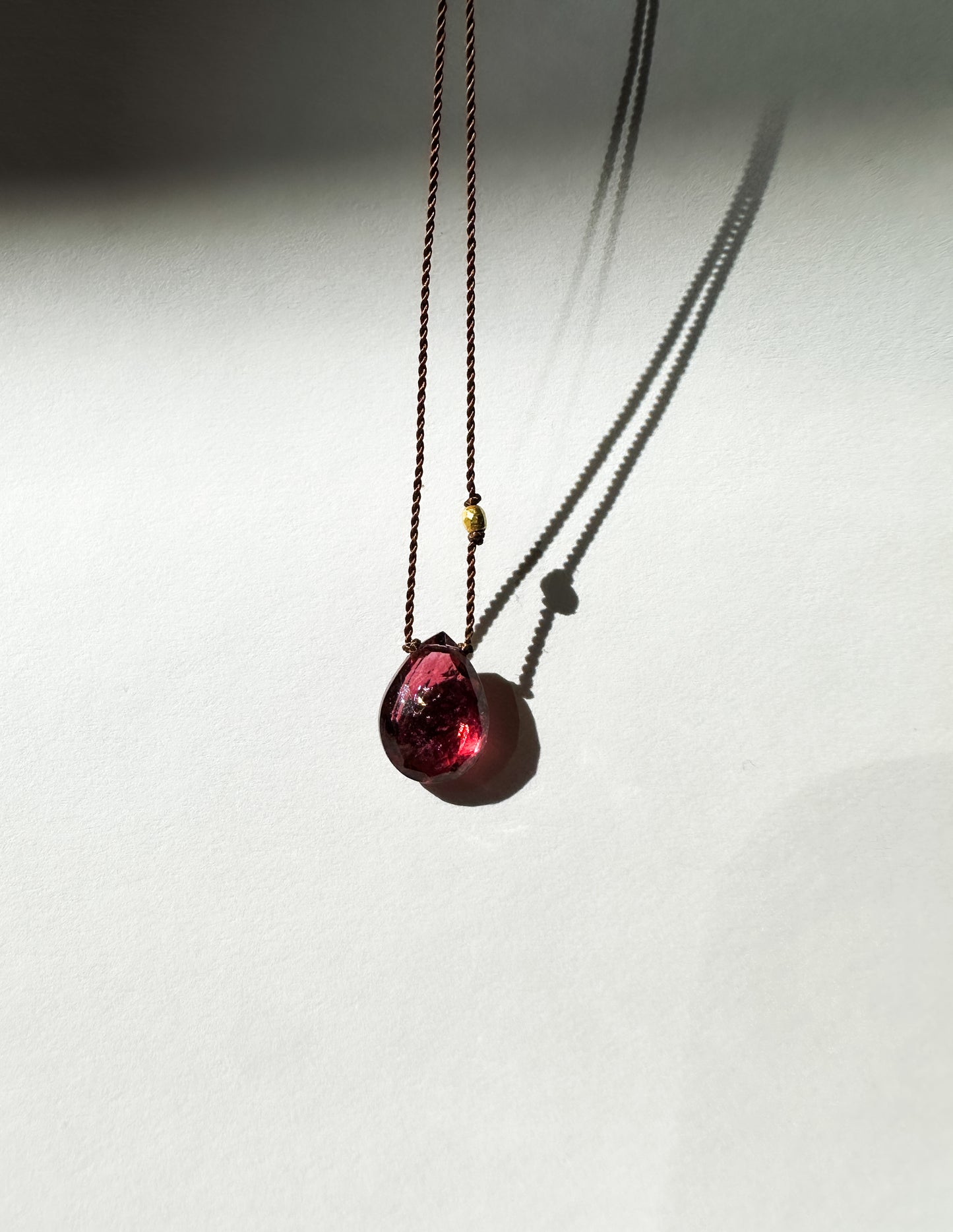 MARGARET SOLOW | Deep Red Tourmaline Necklace